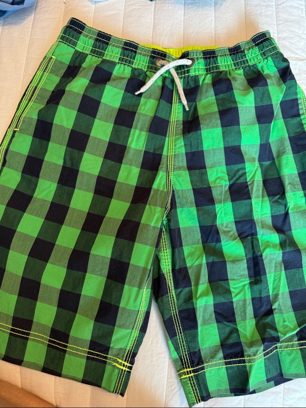 GAP Kids Neon Lime Swim Shorts